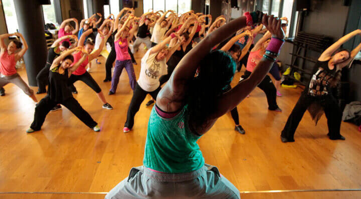 Captura de clase de Zumba...